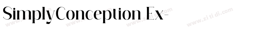 SimplyConception Ex字体转换